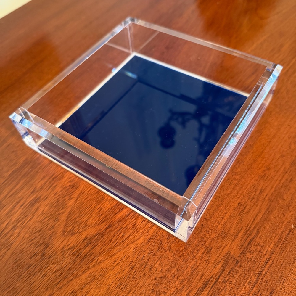 NEW JR William Navy Acrylic Valet Tray